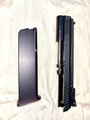 Muy buenas a todos.
Un compañero del club, ha comprado una SPS FALCON sistema 1911 de 9mm con un kit STI 02