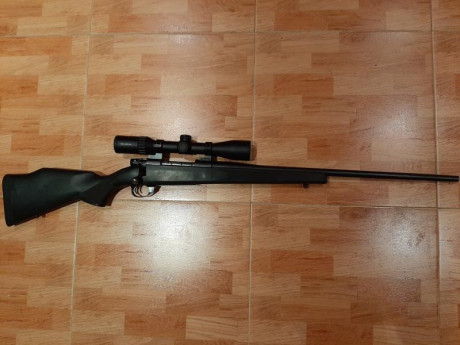 Cambio Remington Seven en calibre 243W en maderaimpecable, ligero y preciso .. y Weatherby Vanguard calibre 00