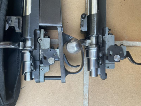 Buenas todos hermanos de armas.
Tengo un mauser de cerrojo en m98, cuarenta con dos disparadores normal 160