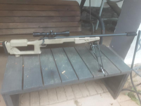 Rifle remington 700 cal 308w con culata de tiro anillas, visor y freno de boca
1200€ 12