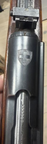 En venta rifle Suizo K31 en calibre 7,5x55, en estado como nuevo. Se encuentra en provincia de Barcelona. 10