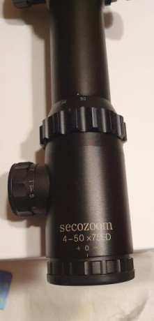 Vendo Mira/Visor secozoom 4-50 x75 ED, prácticamente nuevo. Ideal para Tiro de Precision y Caza. 

- Aumentos 00