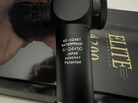 Buenas, vendo visor Bushnell élite 4200 6x24x50, se entregaría con anillas Warne, el visor se encuentra 00
