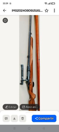 Rifle de fabricación sueca y acción mauser. Liviano de peso y muy manejable. Excelentes prestaciones y 11