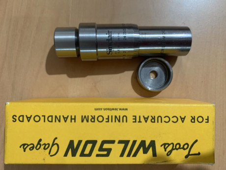 DAI Wilson Sinclair.
Para 6.5 creedmoor.
Posicionado de puntas ultra-micrómetro 0.0005 de pulgada por 01