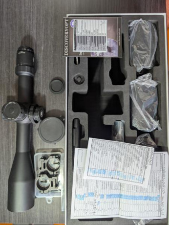 Se vende visor Discoveryopt ED 5-40x56 comprado en diciembre de 2024 con todos sus accesorios, en impecable 02