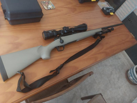 Vendo rifle Remington 783 Heavy Barrel en calibre 308W
Cañon 42 cm con rosca. Está nuevo, sin uso. 600 01