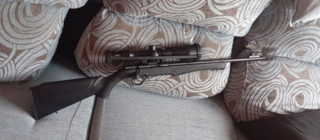 Rifle del calibre 17 HMR el perfecto estado con muy poco uso. Se encuentra en Ciudad Real. 
Posibilidad 10