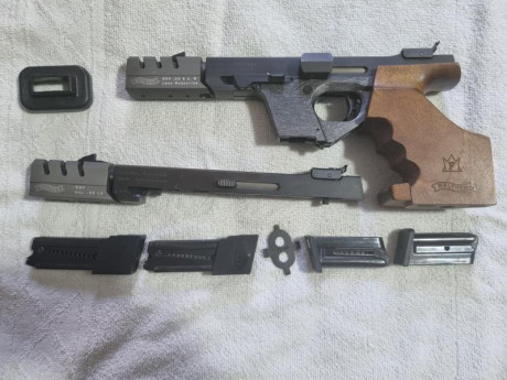 VENDIDA pistola Walther Gsp Expert calibre 32 más kit del 22 lr , con 4 cargadores y ayuda para el 32 02
