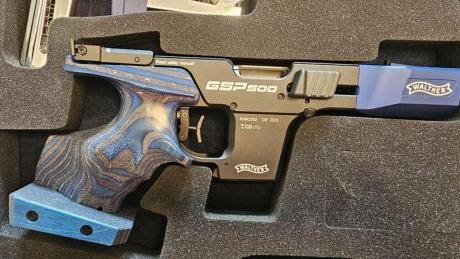 Hola buenas: Vendo mi Walther GSP 500 en estado 10/10, impecable. Con el carro del 22 he tirado 3 cajas 02