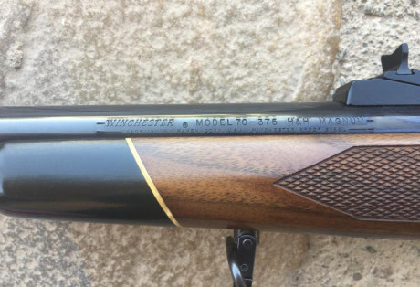 EN VENTA RIFLE WINCHESTER MODELO 70 EN EL DESEADO CALIBRE .375 HOLLAND & HOLLAND MAGNUM, CON MIRA 21