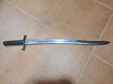 Machete de Artillería, época de la Guerra de Cuba, Fábrica Nacional de Toledo, de 1888, muy buen estado 02