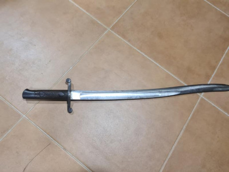 Machete de Artillería, época de la Guerra de Cuba, Fábrica Nacional de Toledo, de 1888, muy buen estado 00