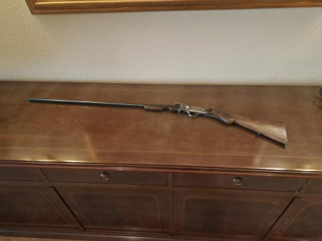 Vendo escopeta monotiro MAB modelo INDIAN, calibre 28.

Cañón plegable con cierre superior. Seguro automático 01
