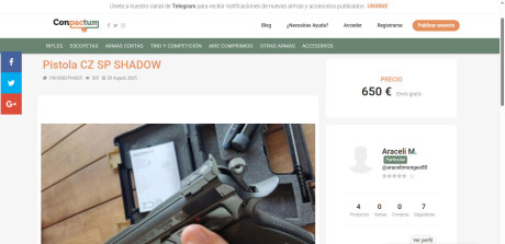 Vendo pistola CZ SP 01 SHADOW y su CARRO del 22.

Entrego con sus maletines originales y los cargadores 90