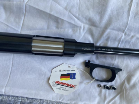 Buenos días compañeros.
Vendo acción completa de Weihrauch Hw97 (Nueva sin usar, con su etiqueta de fábrica) 11