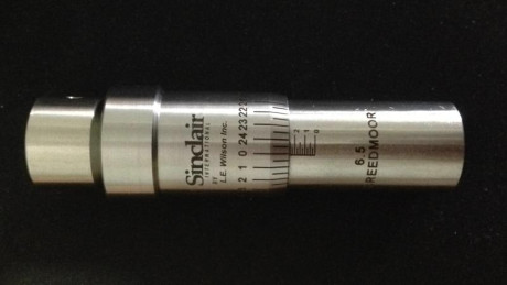 DAI Wilson Sinclair.
Para 6.5 creedmoor.
Posicionado de puntas ultra-micrómetro 0.0005 de pulgada por 20