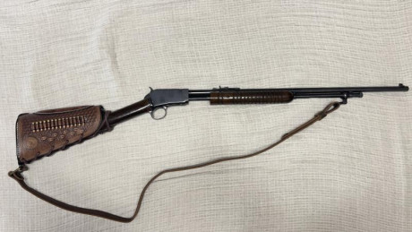 Se vende carabina Rossi modelo 62 calibre 22 LR en perfecto estado, tanto maderas como pavón. Capacidad 02