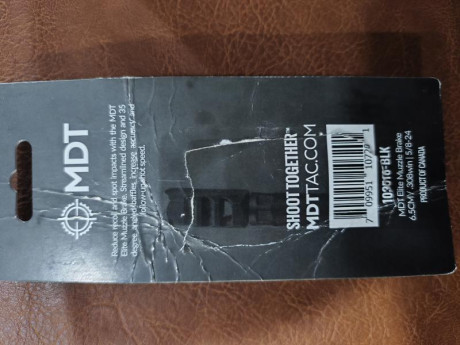 Se vende freno de boca MDT nuevo solo probado 
Zona Barcelona Gerona precio 130€ 00