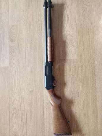 Vendo  escopeta de corredera marca Fabarm modelo Sdass Wood.

Cañón Tribore cilíndrico de 51cm, con rosca 02