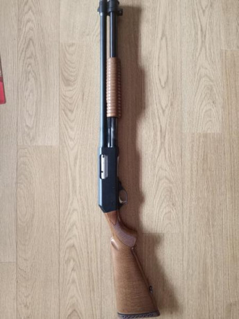 Vendo  escopeta de corredera marca Fabarm modelo Sdass Wood.

Cañón Tribore cilíndrico de 51cm, con rosca 12