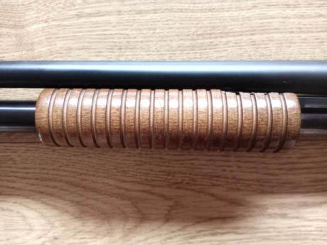 Vendo  escopeta de corredera marca Fabarm modelo Sdass Wood.

Cañón Tribore cilíndrico de 51cm, con rosca 21