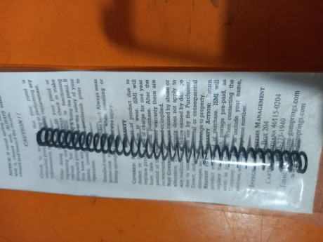 Por no tener ya el arma. Vendo muelle 13lbs ideal municion recargada para mp9, mp9 pro o L. Tambien sirve 00