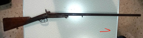Un conocido mío deja la afición y desea vender esta rara escopeta de cartuchos de espiga, el arma se encuentra 02