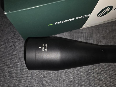 visor alpen xp 2.5x15x50 bdc, en buen Estado y con su caja original.
Lleva reticula iluminada y palanca 00