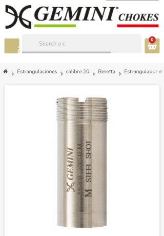 Al final mi primo ha comprado una escopeta de segunda mano del 20 para su hijo.

Lan escopeta venía con 41