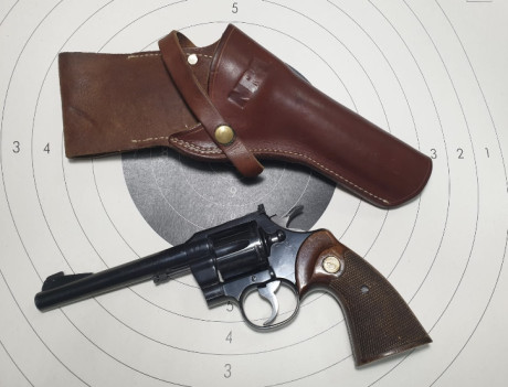 A LA VENTA REVÓLVER COLT OFFICERS MODEL MATCH EN CALIBRE.22
ESTADO DE CONSERVACIÓN IMPECABLE A EXCEPCIÓN 80