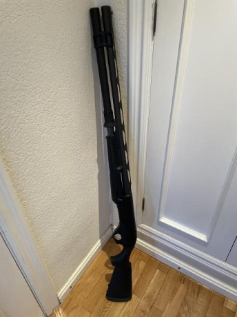 cañon 66cm , magazine 10 cartuchos, abrazadera, pequeño roce 
en la culata al poner cantonera, el armero 01