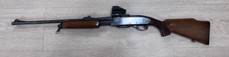 *VENDIDO*

Se cede remington 7600 de corredera.
Calibre 30-06sprgf
Punto rojo TRUGLO.

Rfle funcionando 00
