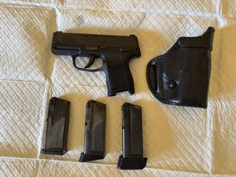 Buenos días:

Vendo una pistola Sig Sauer P365 micro con seguro manual guiada para Licencia A.

Prácticamente 02