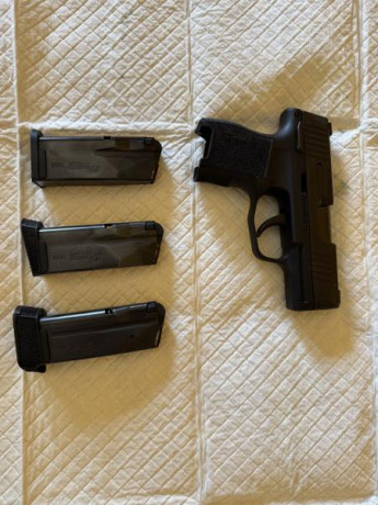Buenos días:

Vendo una pistola Sig Sauer P365 micro con seguro manual guiada para Licencia A.

Prácticamente 01