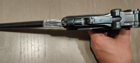 Vuelvo a poner a la venta mi Luger de artillería de 1917,  sobre el arma:

El arma funciona perfectamente 01
