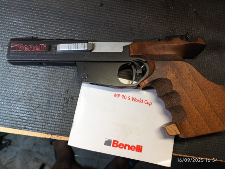 *******VENDIDA**** 
vendo pistola Benelli MP90s en perfecto estado con maletin y todos los accesorios 02