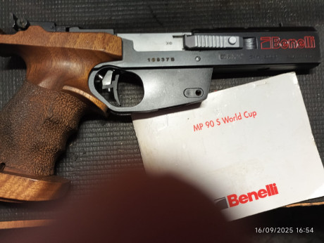  *******VENDIDA**** 
vendo pistola Benelli MP90s en perfecto estado con maletin y todos los accesorios 01