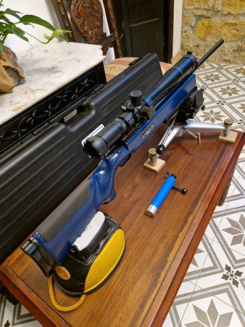 Buenas, vendo equipo para mini f-class mira Mueller 8 32-44 con anillas y nivel 350€, Torre RHart multiregulable 00