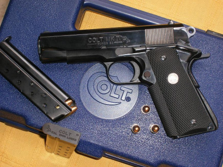 Hola a todos

Estoy buscando para un amigo una Colt MK-IV, en cal. 38 super auto, como la de la foto (no 20
