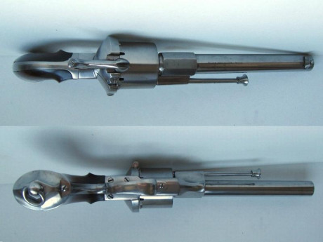 Vendo revólver Lefaucheux original modelo 1858 fabricado en Eibar por Orbea Hermanos.
Calibre 11mm Lefaucheux, 00