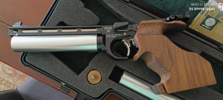 Pistola con cacha talla M, la pistola funciona a la perfeccion, todo bien cuidado. 
La entrego con su 10