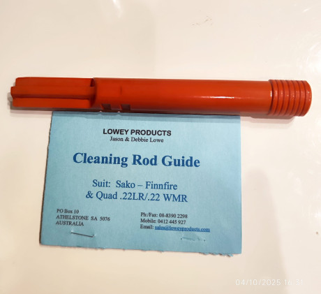 VENDO 
Guia de baqueta Lowey para  Sako Quad cal 22

Zaragoza

20€ + 5 de envío 00