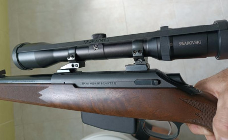 Por edad me retiro de la caza
Vendo mi rifle TIKKA M595 en el mejor y más polivalente cal.de caza el .338 00