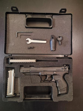 Vendo Walther p22 target, en su maletín 
Dos cargadores
Está en Zaragoza 02