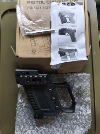 Accesorio Glock nuevo en su caja
La pistola no está a la venta
Vendido 00