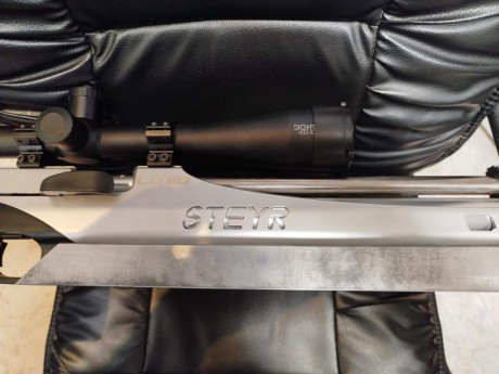Vendo carabina Steyr modelo LG110, calibre 4,5mm, estado excelente como nueva, vendo tambien visor Sightron 00