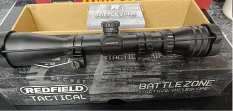 En venta varios visores por exceso 

 Müeller 8-32x44, tubo 30 mm., retícula DOT. 
 Sólo montado en carabina 11