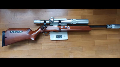 Se vende carabina Anschutz 64 con visor weaber T-36 y sintonizador cicognani.Para BR-50 ligero junto maletin 60