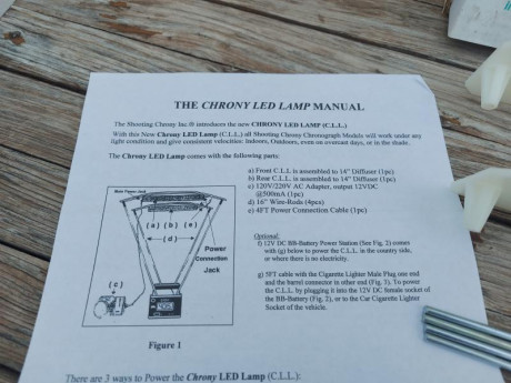 Por cese de la actividad deportiva vendo Iluminador Led, para utilizar tu Cronografo en interiores o con 02